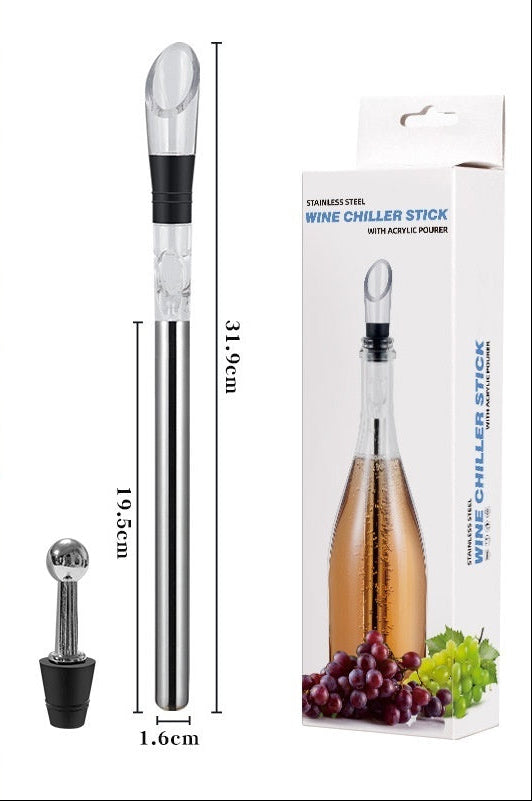 Weinkühlstab mit Ausgießer für stilvolles Servieren von Wein